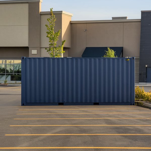 we will handle the delivery and setup of the commercial storage containers at your business location